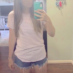 Old Navy Linen Blend striped tee
